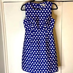 Diane von Furstenberg blue/white/black pattern dress